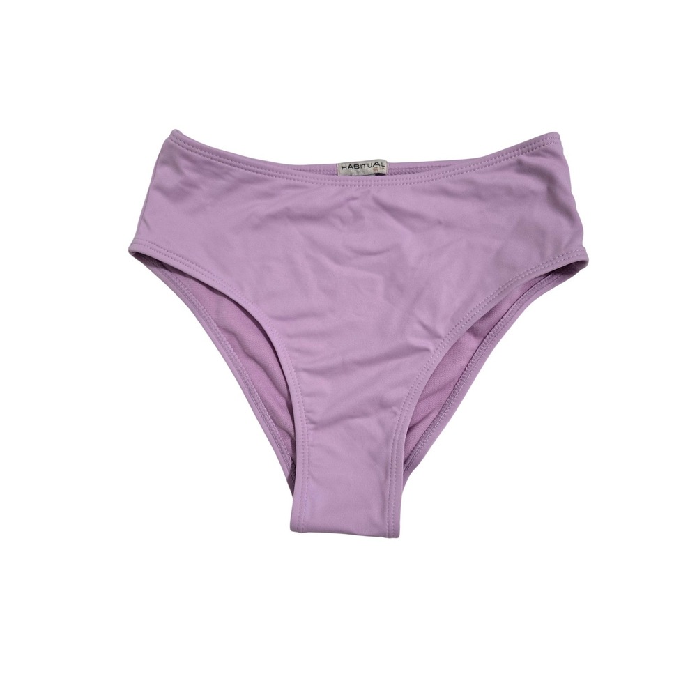 Habitual Girl Kids Bikini Bottom Purple High Waist Swimwear Size 12‎